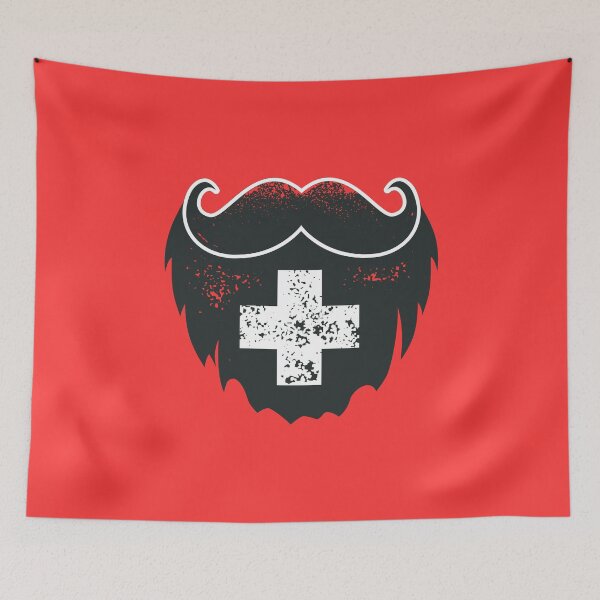 Item preview, Bigote suizo con barba designed and sold by Helvetioes.
