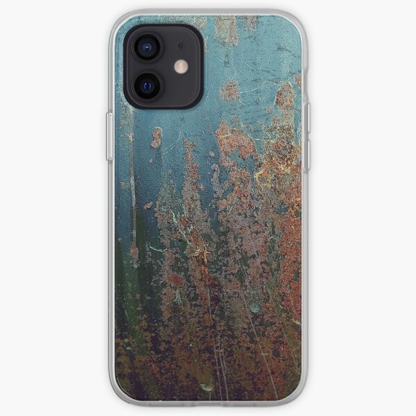 Dirty Rusty Blue and Brown Metal Paint iPhone Soft Case
