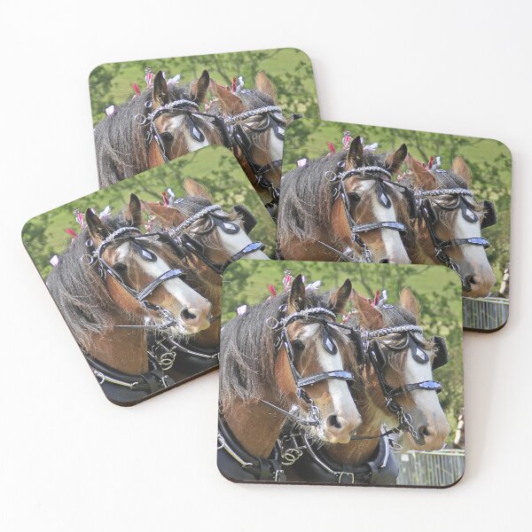 Item preview, Clydesdale horses - driving pair designed and sold by Richenda.