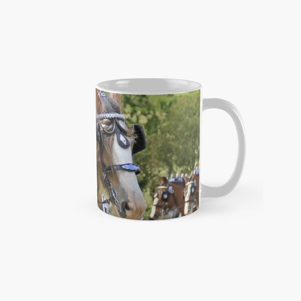 Aperçu de l'œuvre Chevaux Clydesdale - Paire de conduite créée et vendue par Richenda.