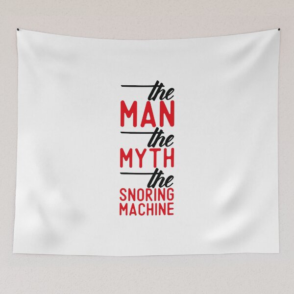 Item preview, The Man Myth Snoring Machine - Black designed and sold by saechla.