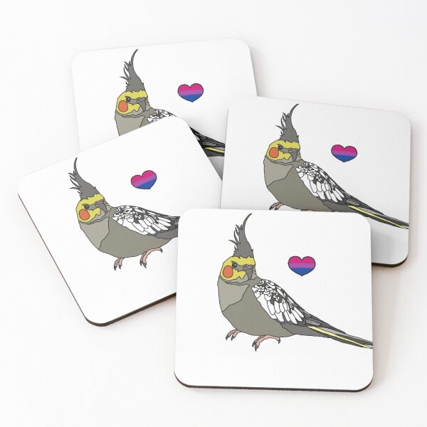 Item preview, Bi Heart Cockatiel designed and sold by AdoraBirdArt.