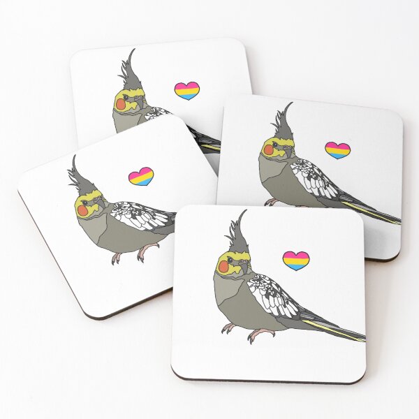 Item preview, Pan Heart Cockatiel designed and sold by AdoraBirdArt.