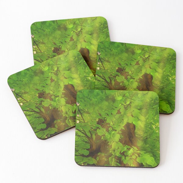 Item preview, Old Tree Thick Branches Green And Sun designed and sold by miraminerva09.