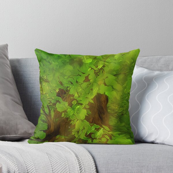 Item preview, Old Tree Thick Branches Green And Sun designed and sold by miraminerva09.