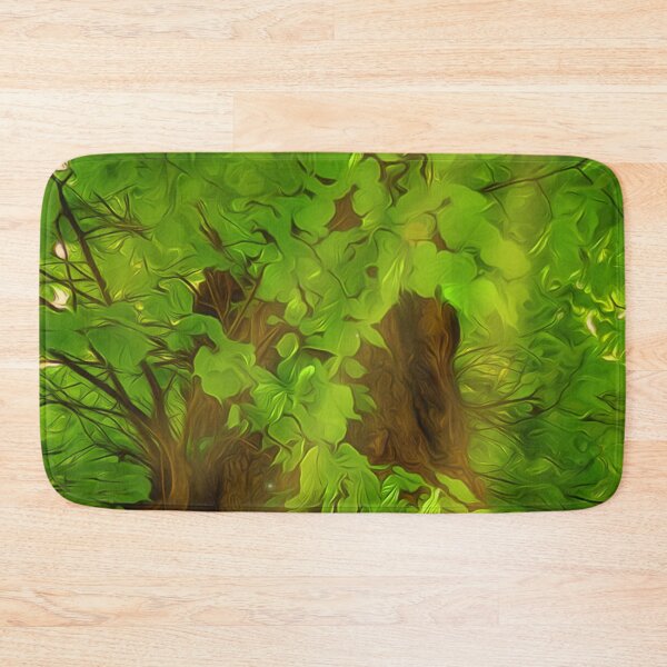 Item preview, Old Tree Thick Branches Green And Sun designed and sold by miraminerva09.