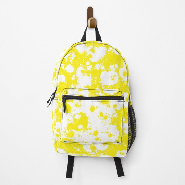 Item preview, Backpack Abstract Modern Trendy Design Art 3D Look yellow white designed and sold by Shirtilike.