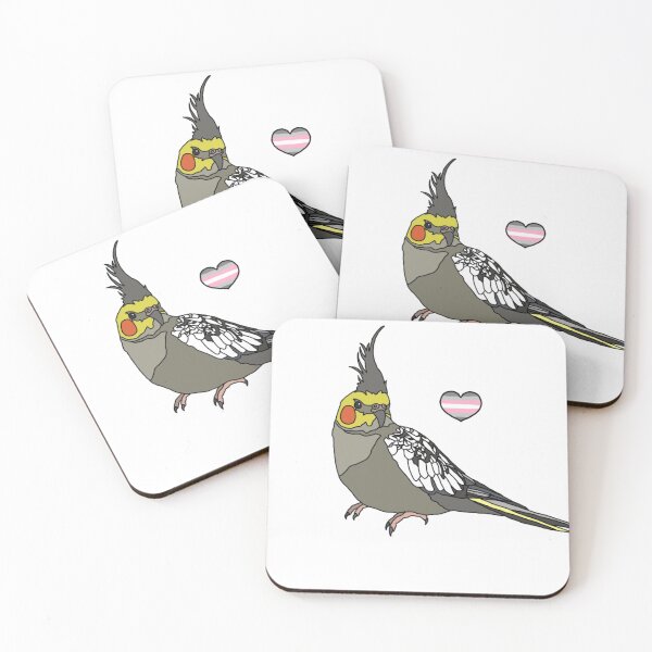 Item preview, Demigirl Heart Cockatiel designed and sold by AdoraBirdArt.