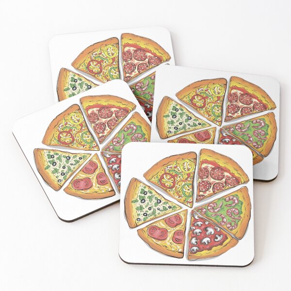 Item preview, five flavors one pizza designed and sold by rejebolla.