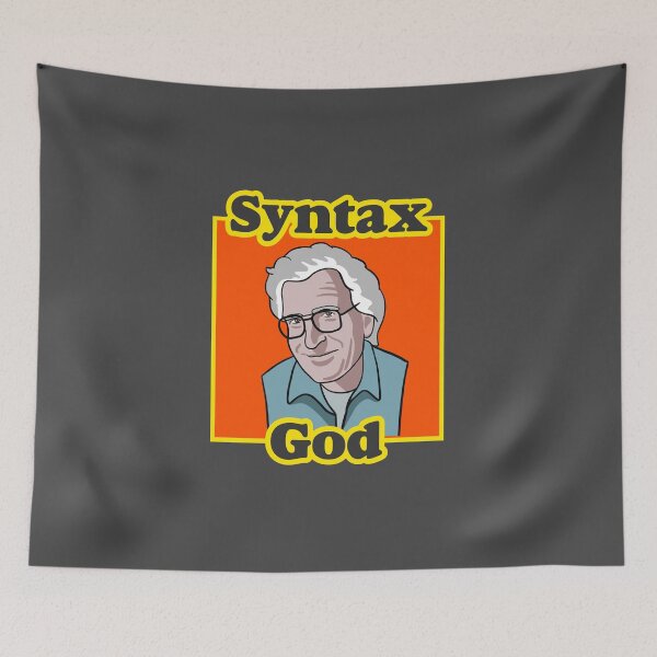 Item preview, Noam Chomsky - Syntax God designed and sold by CanadianUnicorn.