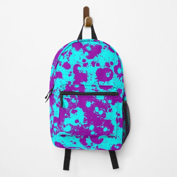 Item preview, Backpack Abstract Neon Modern Trendy Design Art 3D Look Pink Mint designed and sold by Shirtilike.