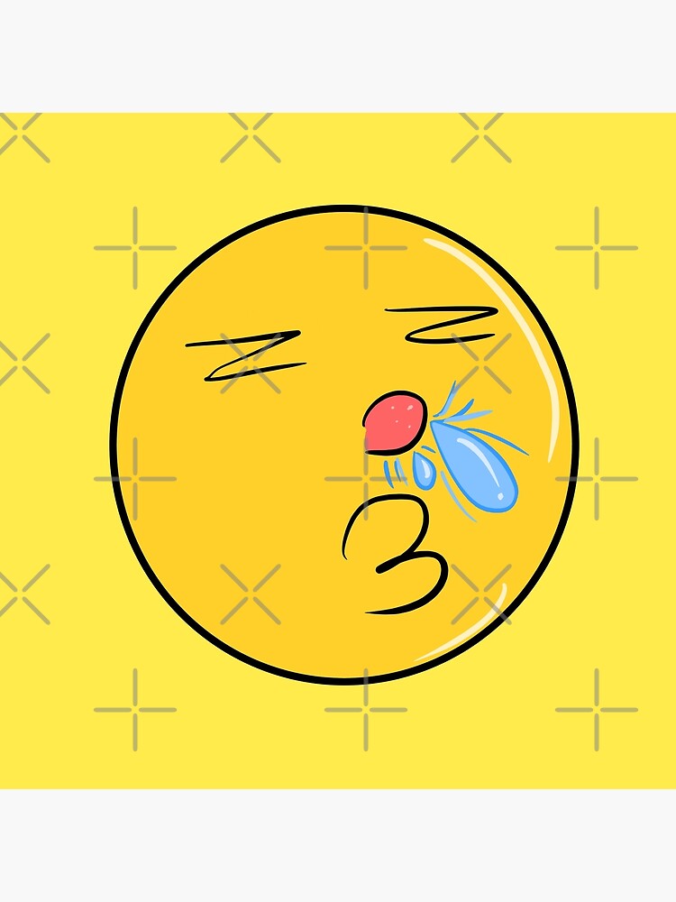 "Running nose emoji " Poster by Pixelgor Redbubble