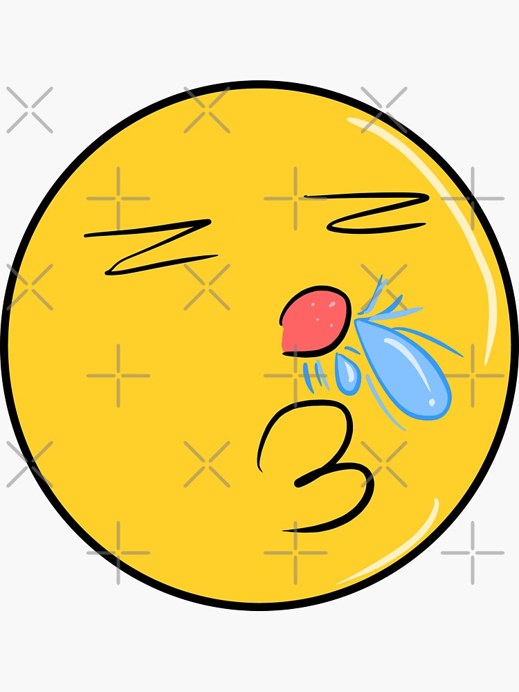 "Running nose emoji " Sticker for Sale by Pixelgor Redbubble