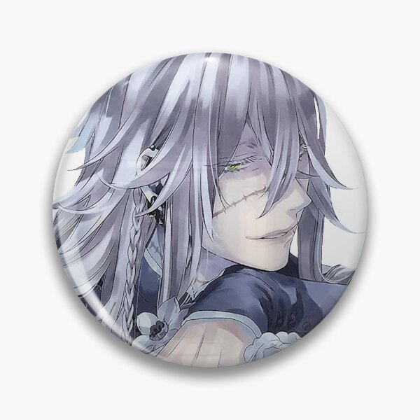 Kuroshitsuji Ciel Phantomhive Sebastian Grell Sutcliff Undertaker Butler  Anime Metal Badge Brooch Pins