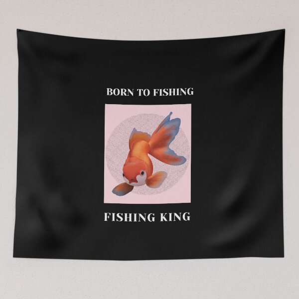 Item preview, BORN TO FISHING | FISHING KING designed and sold by Ashalcheema.