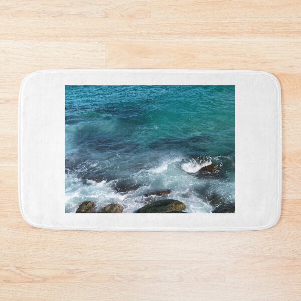 Item preview, Beach waves crashing into rocks designed and sold by wendyvelez.