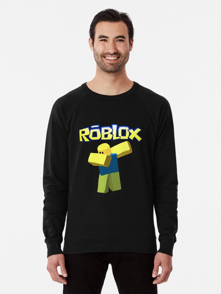 Roblox Dab Roblox Dabbing Roblox Tshirt Roblox T Shirt Top Gamer Youtuber Childrens Top Gift Present Classic T Shirt Lightweight Sweatshirt By Youcefbenz Redbubble - classic black shirt roblox