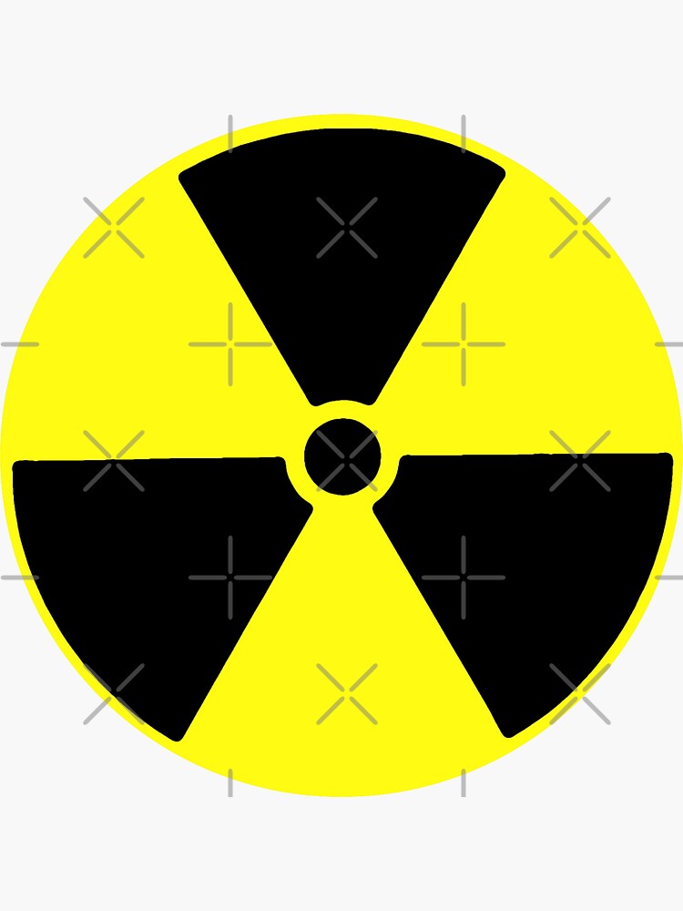 "Trefoil radiation sign" Sticker for Sale by DotorEaon Redbubble