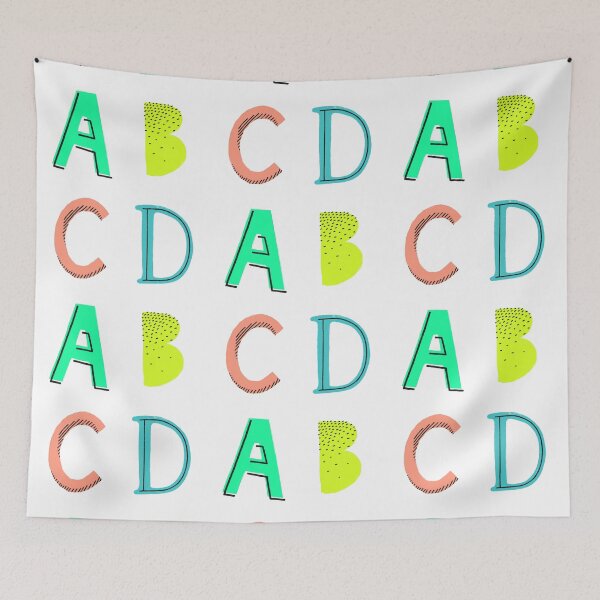 Item preview, A B C D designed and sold by whatafabday.