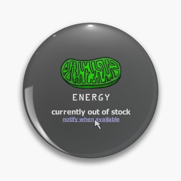 Item preview, Energy Out of Stock (White Text) designed and sold by TenBurner.