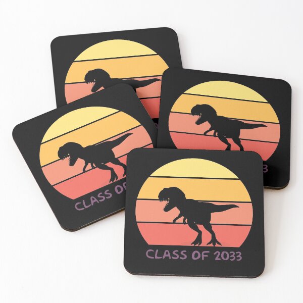 Item preview, Dinosaur with sunset background Class of 2033 Graduation designed and sold by shmodev.