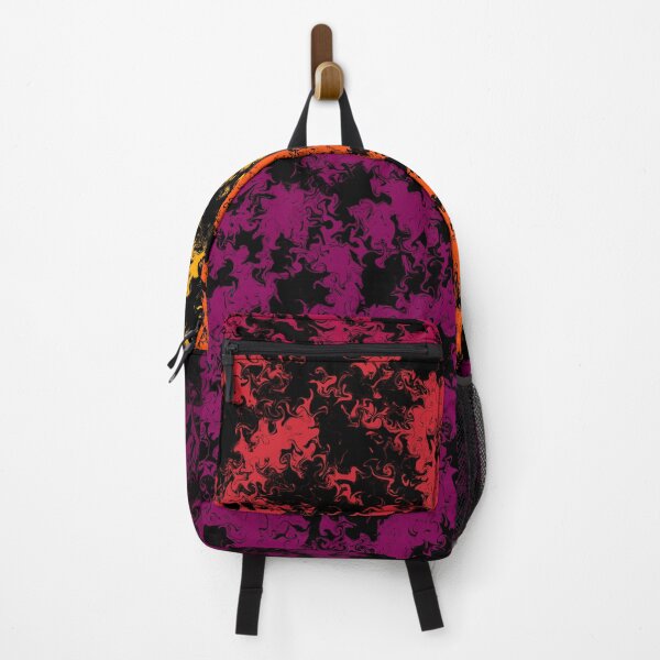 Item preview, Backpack Crazy City Sunset Swirled Modern Premium Design Art Dizzy 3D Look designed and sold by Shirtilike.