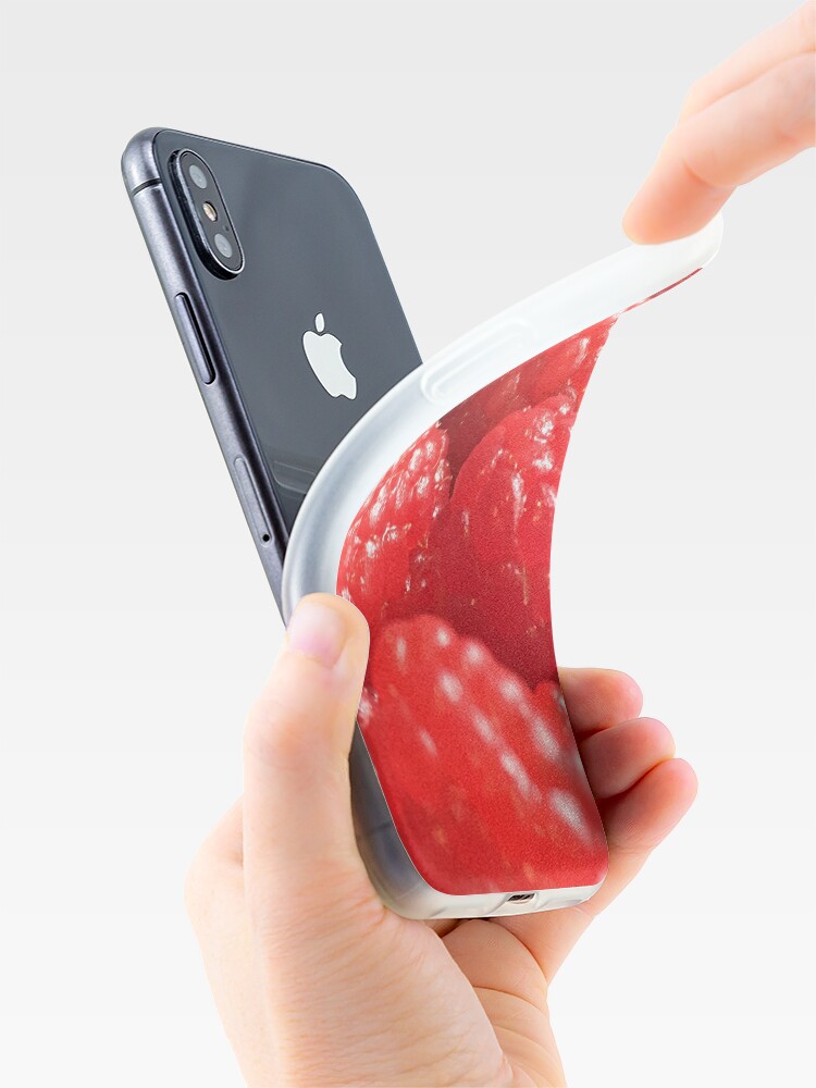 Alternate view of Red Raspberries iPhone Case & Cover