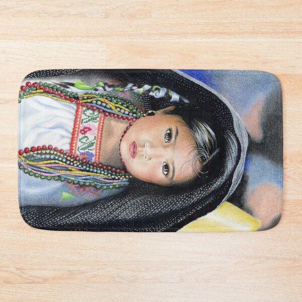 Item preview, Shelter (Little mexican girl hides under blanket) designed and sold by Colette van der Wal.