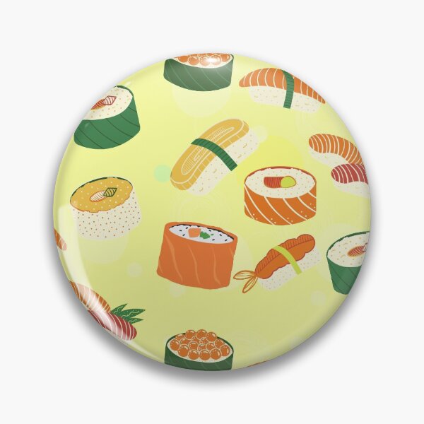 Item preview, Sushi Tshirt Tee Shirt Special Japanese Food  Cute Funny Kawaii Graphic Cartoony Design for Apparel Accessories Home Decor Skins Totes Bags Wall Art Stickers designed and sold by Rocbebe.