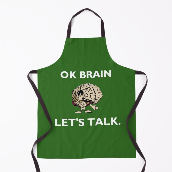 Item preview, OK Brain, Let's Talk. (White Text) designed and sold by TenBurner.