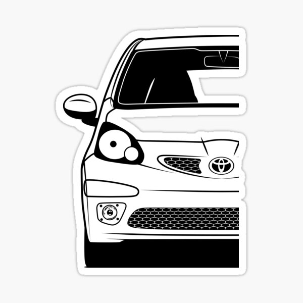 Acquista StickMan© 2.0 Colorati Adesivi Famiglia Stickers Family Per Toyota  Aygo Yaris Prius Rav 4 Avensis