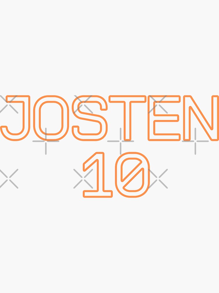 "Josten 10" Sticker by aliceofspades Redbubble