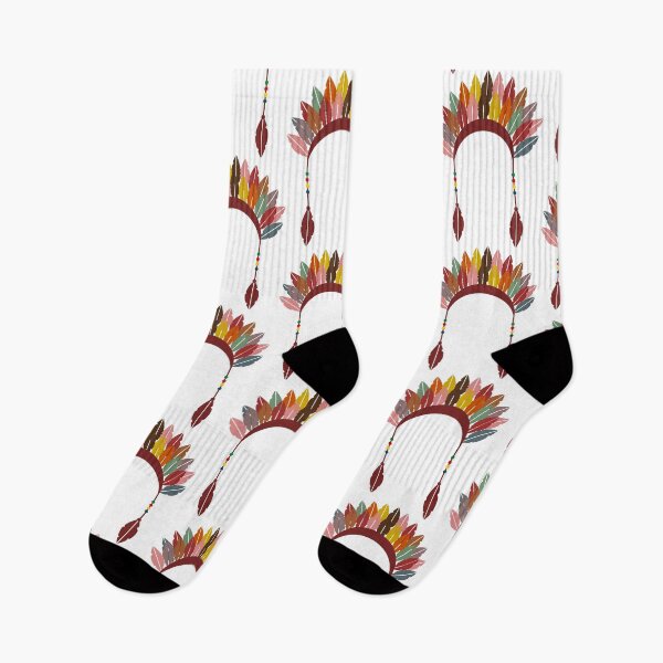 Item preview, Native American themed illustration with headdress. designed and sold by TashaVector.