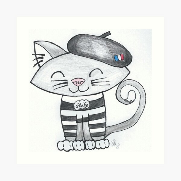 Noemi Le Chat Francais Art Print