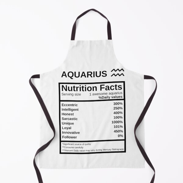 Item preview, Aquarius Nutrition Facts designed and sold by lolora.