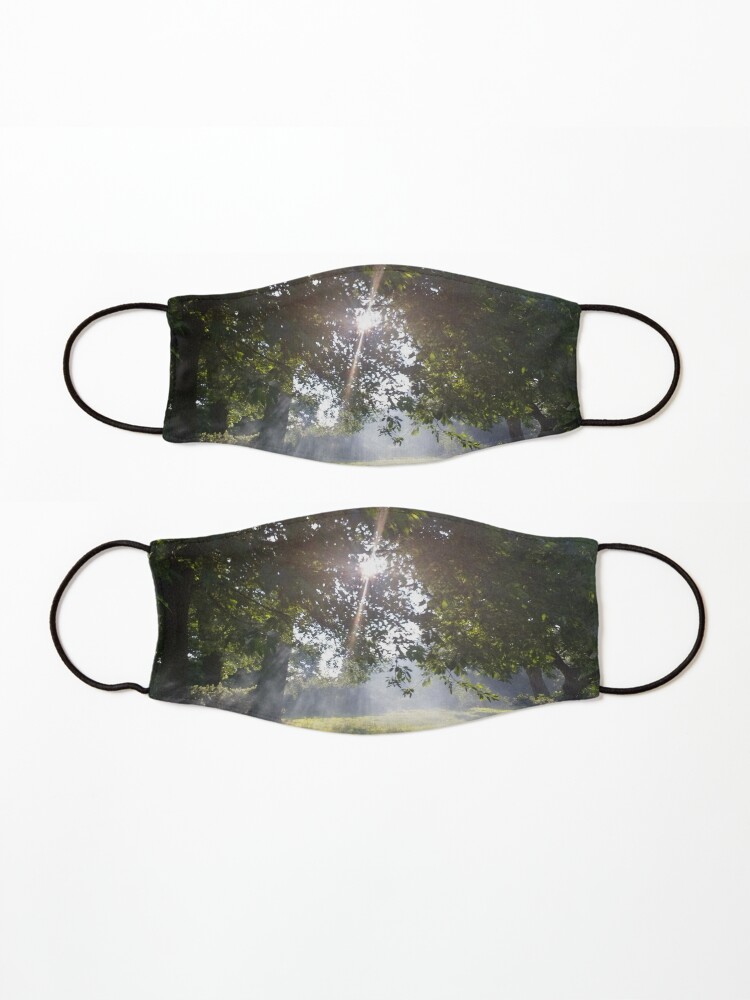 Alternate view of Merch #11 -- Smoky Tree Sun Rays - Landscape Shot (Pearson Park) Mask