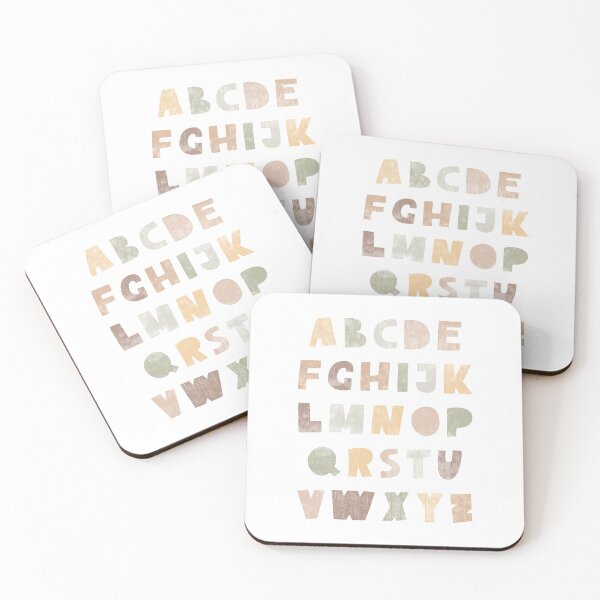 Item preview, Gender-neutral pastel alphabet for kids designed and sold by TanyaMakesART.