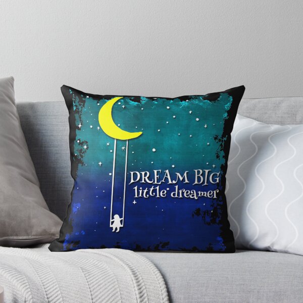 Item preview, Dream BIG little dreamer - inspirational moon and stars art of encouragement designed and sold by originalsusie.