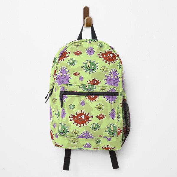 Item preview, pattern with cartoon covid-19 viruses designed and sold by kotart72.