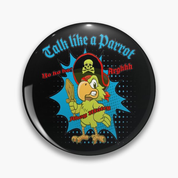 Item preview, Talk Like a Parrot Pirate Skull and Crossbones Talk Like a Pirate Day Grunge Distressed designed and sold by funnytshirtemp.