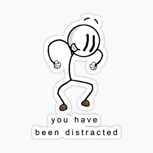 Distraction Stickers Redbubble - henry stickmin distraction dance roblox id