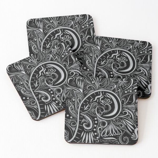Item preview, HENNA - black and white designed and sold by yaari.