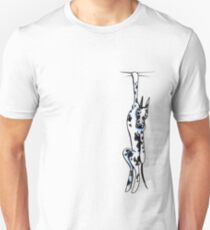 Clingy Harlequin Great Dane Unisex T-Shirt