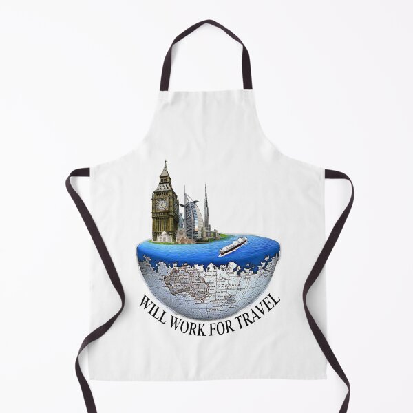 Item preview, Will Work For Travel designed and sold by eufouria.