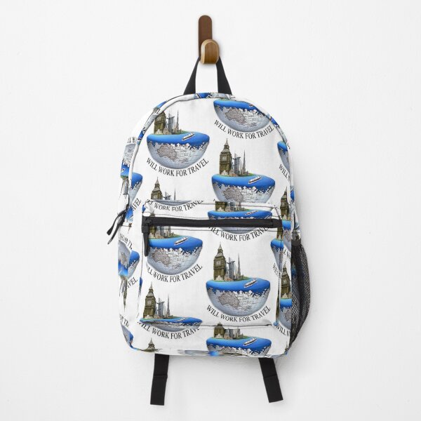 Item preview, Will Work For Travel designed and sold by eufouria.