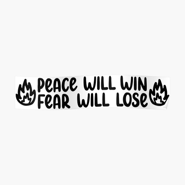 Peace will win Poster
