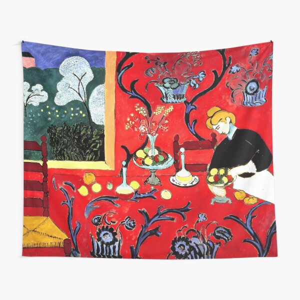 Henri Matisse, The Dessert, Harmony in Red (Red Room), 1908 Artwork Tapestry