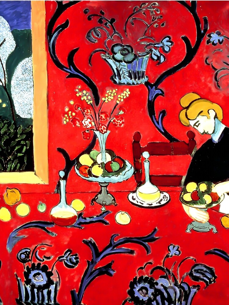 Henri Matisse, The Dessert, Harmony in Red (Red Room), 1908 Artwork by clothorama