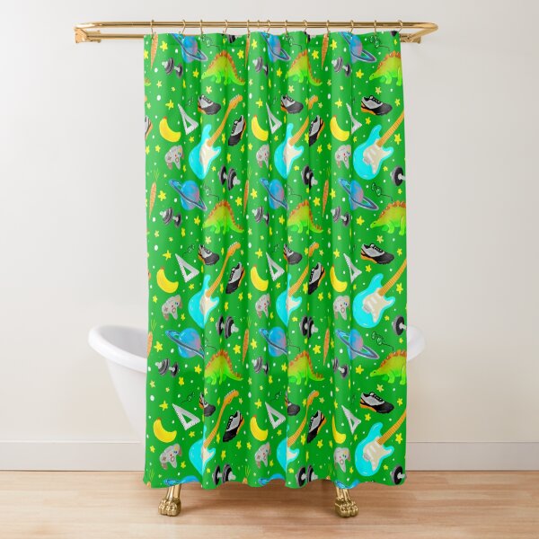 Ekka (Dark Pastel Green) Shower Curtain