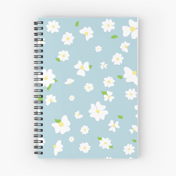 Item preview, white flowers on a blue sky designed and sold by studioMoSa.